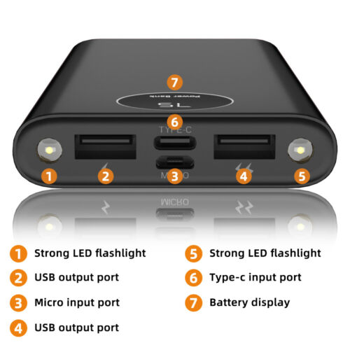 Solar Power Bank 900000mAh 4 USB Backup External Battery Charger for Cell Phone - Picture 90 of 99