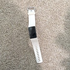 Fitbit Wrist Activity Tracker Fitness Band White/Black w/ Charging Cable Parts