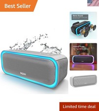 SoundBox Pro 20W Waterproof Bluetooth Speaker with Dynamic Lights and Bass