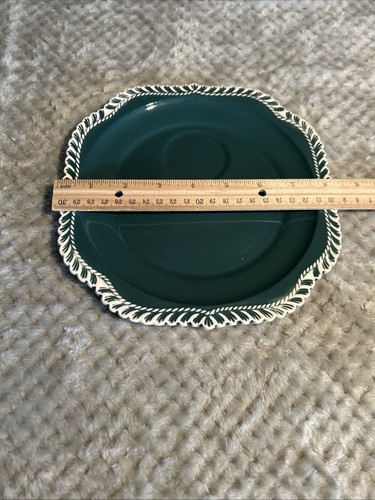 Harkerware CORINTHIAN 8-teiliges türkisfarbenes Snack-Set GADROON EDGE - QUADRATISCHES Set - Bild 6 von 7