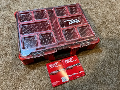 Milwaukee 48-22-8430 10-Bin Impact Resistant Polymer Packout Organizer - Picture 1 of 9