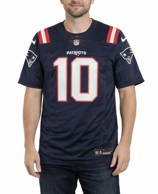 Nike Navy Blue New England Patriots #10 Mac Jones Vapor Limited