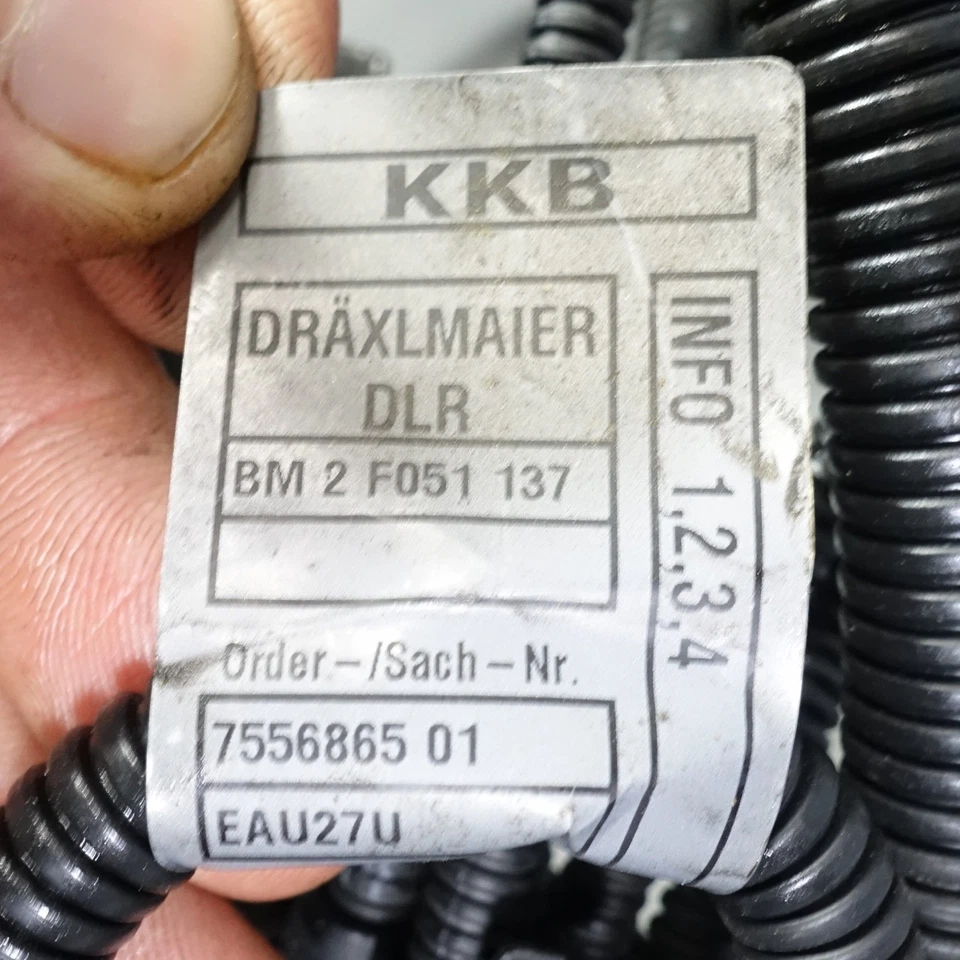 Arnés de cableado del motor BMW E60 E61 525 530 N52 2006-2007 dañado OEM Foto 4 de 4