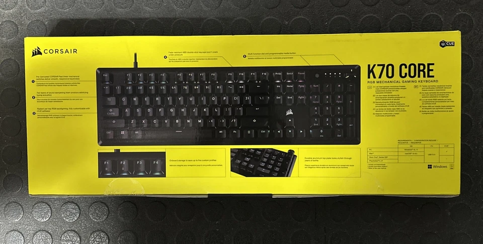 K70 CORE RGB Mechanical Gaming keyboard - Image 2 of 4