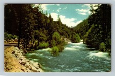 Kings Canyon National Park CA-California, Kings River, Vintage Postcard