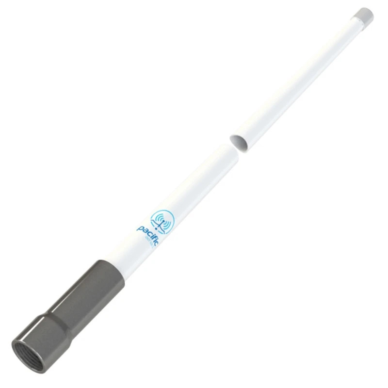 Antenne Pacific VHF 1.8M P6121 avec base inox 6db pour bateau
