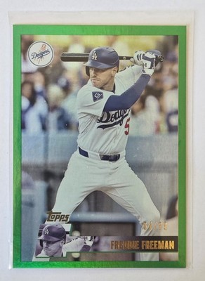 2025 Topps Archives - Freddie Freeman #185 Green Foil