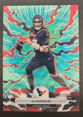 2025 Topps Resurgence Football Aqua Surge /250 CJ Stroud #38 Houston Texans
