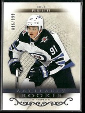 2021-22 Upper Deck Artifacts Cole Perfetti RC /999 #RED212 Winnipeg Jets