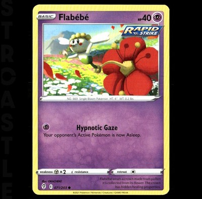 Flabebe 071/203 Rapid Strike - Common - Pokémon Card TCG
