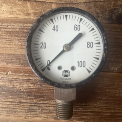 #ad #ad 2quot; USG Pressure Gauge 0 100 PSI Bottom 1 4quot; NPT Connection 12108 1 $4.75