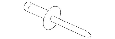 Genuine Audi Quarter Glass Rivet WHT-007-054
