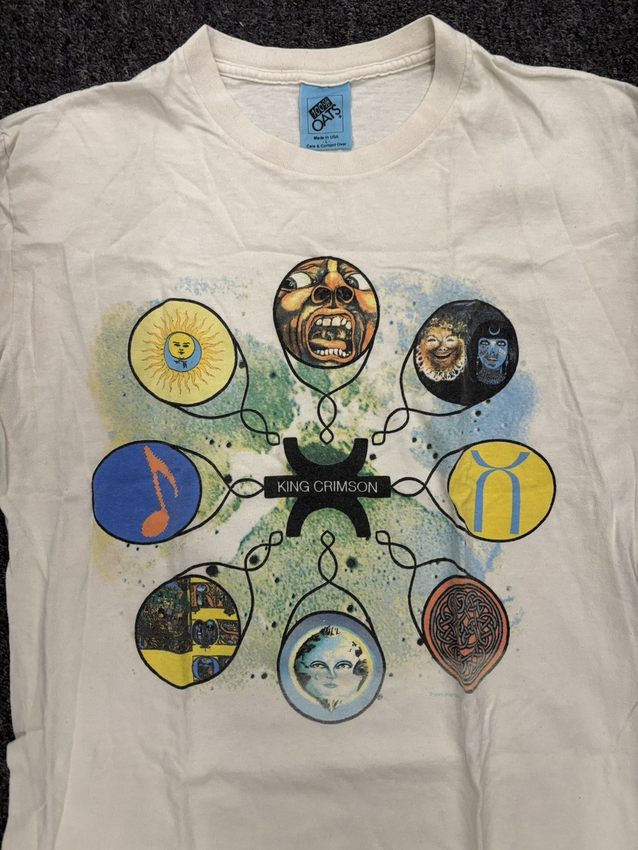 Vintage 1995 King Crimson Wild Oats Shirt Large Single Stitch Band