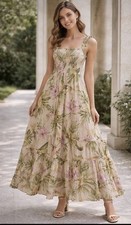 Guess floral long dress Size XS