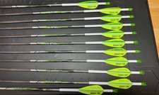 NEW - EASTON - AXIS Arrows - 1 Dozen - AAE HYBRID Vanes with White Wrap