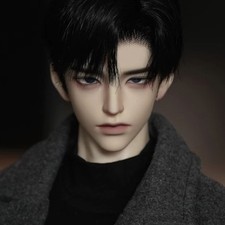 1/3 BJD SD Doll Grey Head only Resin Cool Uncle Male Head Faceup Optional