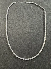 🔥Italian Solid .925 Sterling Silver 24" Rope Necklace Chain .5 mm 🔥men/women 
