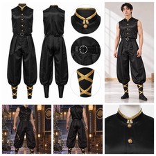 Men Suit Outdoor Set Halloween Anime Cosplay Holiday Outfit Costume Sleeveless