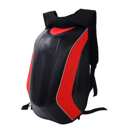 Ι Waterproof Backpack Storage Bag PU Hard Shell With Reflective Strip For Riding - Picture 5 of 12