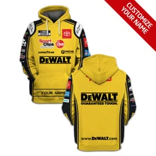 Custom-Made Nascar Dewalt Racing 3D Hoodie Moto Racing Car
