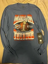 47 Adult 2025 NBA Champions Oklahoma City Thunder Franklin Long Sleeve Shirt $48