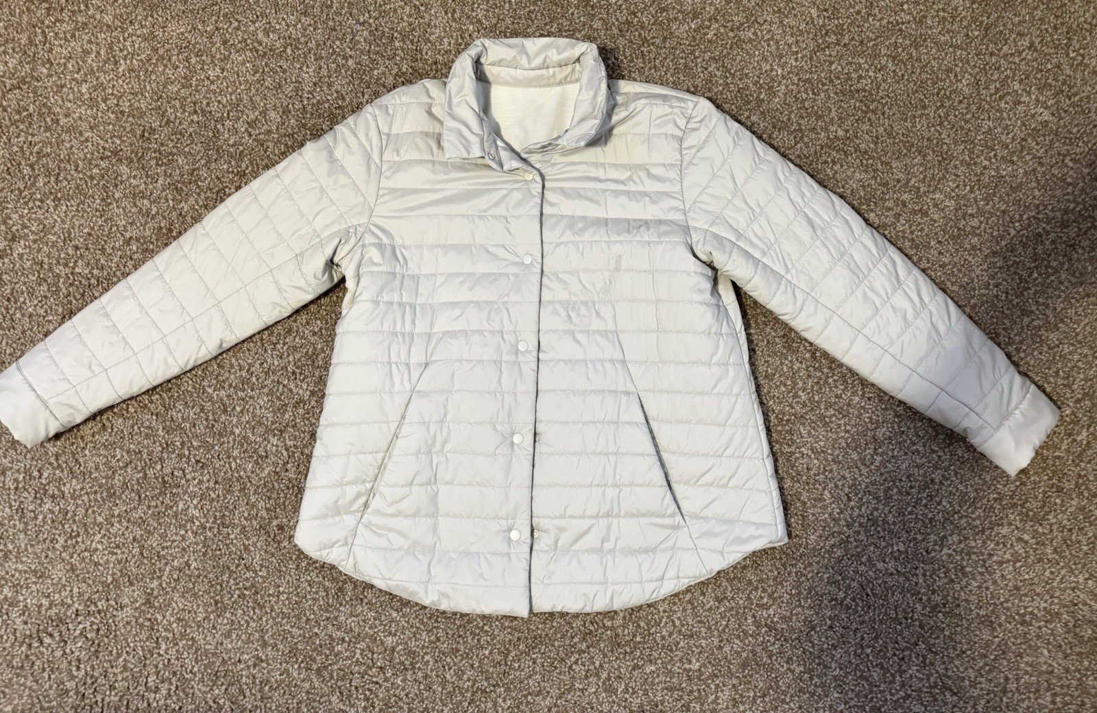 Lululemon Reversible Down Puffer Jacket Snap Butt… - image 1