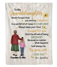 Personalized To My Granddaughter  Never Forget That You Are My Sunshine