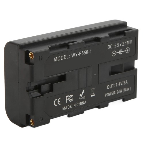 Dummy Battery With DC Elbow Cable Output 7.4V/3A For NPF550 NPF570 NPF9 BEA - Picture 5 of 22