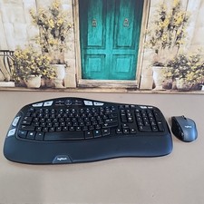 Logitech K350 Wireless Keyboard  M705 Mouse With USB Receiver Tested Working