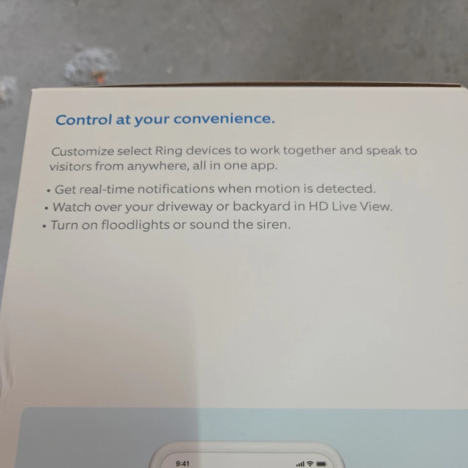 Nuevo Ring Floodlight Cam con cable Plus cámara exterior negra Foto 4 de 4