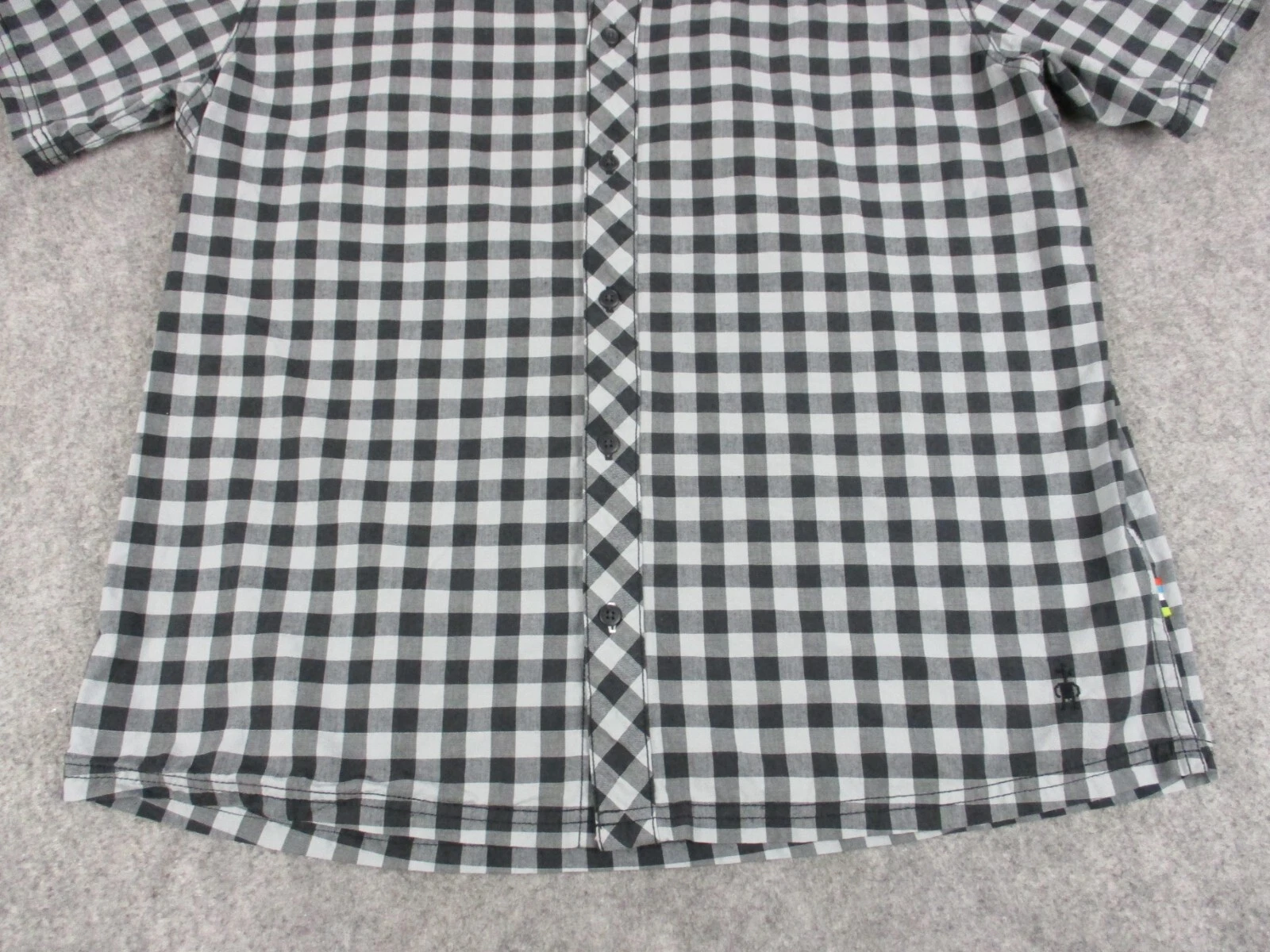 smartwool buffalo check merino wool blend casual shirt