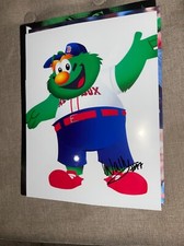 Wally Green Monster Boston Red Sox B Mascot signed  MLB Baseball 8x10 photo