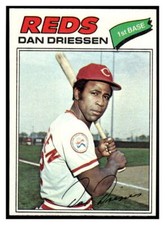 1977 Topps 23 Dan Driessen Cincinnati Reds