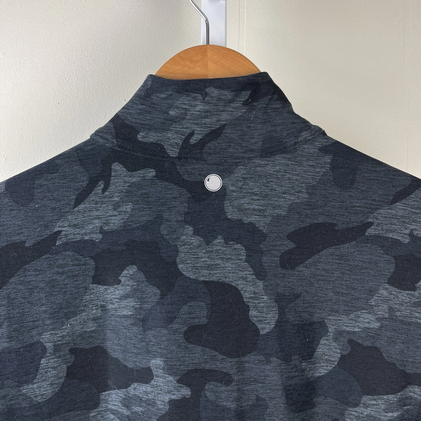 yogalicious camo 1/4 zip pullover athletic shirt