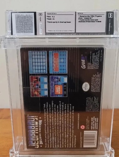 Jeopardy! Deluxe Edition Super Nintendo Graded WATA Sealed 9.2 A+ Free Ship! - Picture 2 of 2