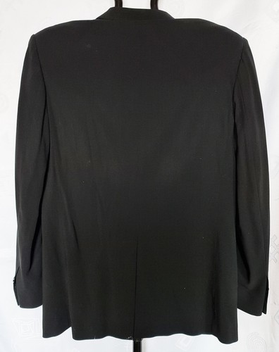 JACKET ITALY VINTAGE AUTHENTIC DOLCE & GABBANA BLACK WOOL MEN'S BLAZER-US38/EU48 - Picture 3 of 10