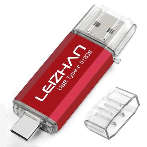 leizhan Clé USB Type C 512Go USB 3.0 OTG Flash Drive USB pour Huawei Samsung ...