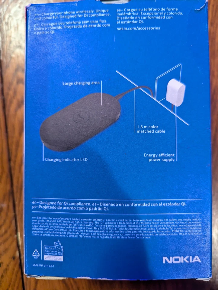Nokia DT-900 Wireless Charging Plate for Qi Enabled Devices, Black - NEW - Image 3 of 4