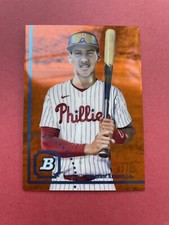 2022 William Bergolla RC Rookie Bowman Heritage Orange 3/25 Philadelphia