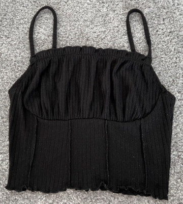 SHEIN +++ TOP T-shirt size XS in black tummy free