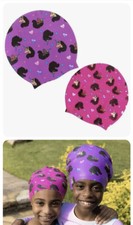 bundle of 4 Swim Cap Set Afro Unicorn perfect solution protect long volume hair