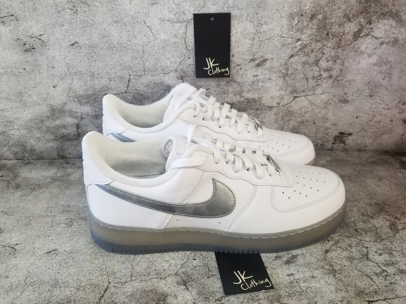 Size 9 - Nike Air Force 1 '07 Premium White Metallic Silver 2022 sale online | eBay