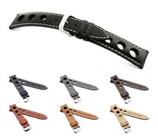 RIOS1931 Uhrenarmband Juchtenleder "Kaluga", 18-22 mm, 3 Farben, neu!