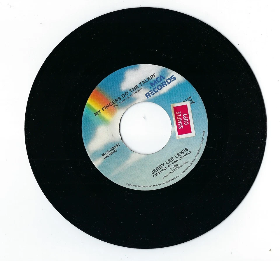 Jerry Lee Lewis: My Fingers Do The Talkin‘, MCA Records, SAMPLE COPY, 1982 - Bild 3 von 4