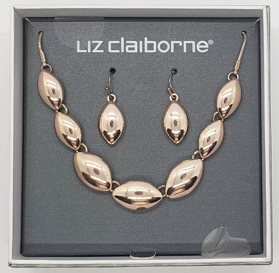 Liz claiborne necklace and on sale earring set