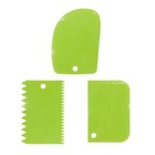 Teigschaber Teigabstecher Teigschneider 3er Set Backen Dekoration Torten Spatel