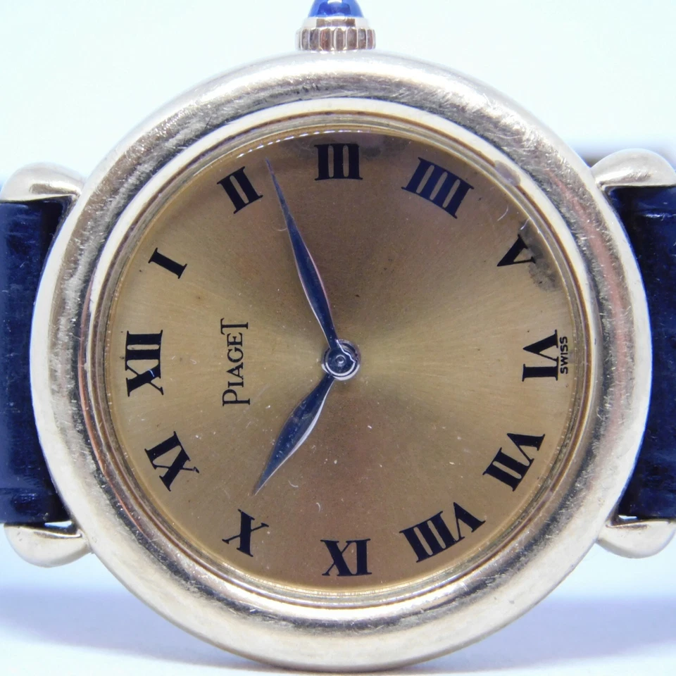 Piaget vintage 18 quilates Reloj analógico de cuerda de oro macizo amarillo para mujer Foto 2 de 4