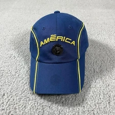 Club America Hat Cap Strapback Soccer Football Aguilas Blue Adjustable Rhinox