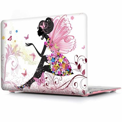 UESWILL MacBook Pro 15'' Hardcase nur A1707/A1990. Schmetterling Mädchen Deko