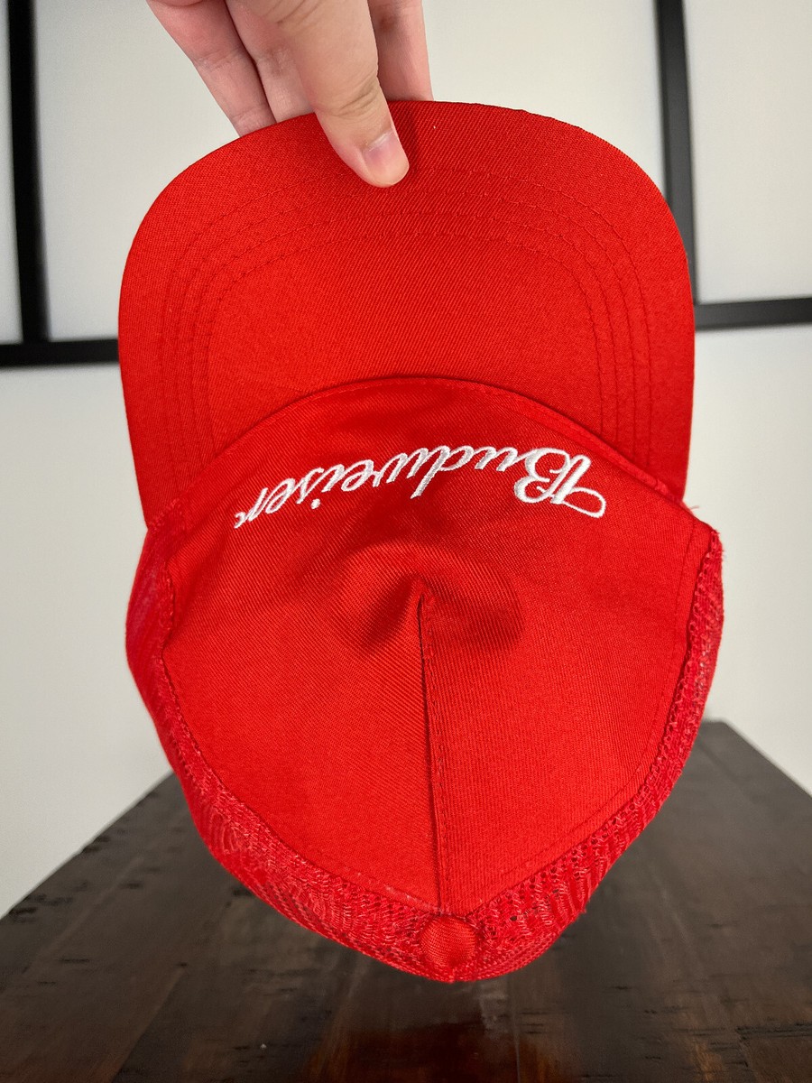 Budweiser Hat Cap Snap Back Adult One Size Red Bud Light